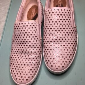 SALE Michael Kors Pink Star Slip-On Sneakers
